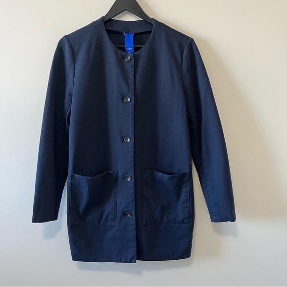 KIT AND ACE COLLARLESS BLAZER JACKET SIZE M - Picture 7 of 14